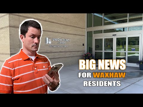 CHECK OUT this NEW Waxhaw Library | Living in Waxhaw North Carolina – YT Thumbnail