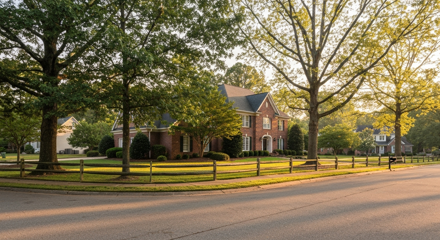 moving-to-weddington-nc-tlg Moving to Weddington NC: country road through Weddington community