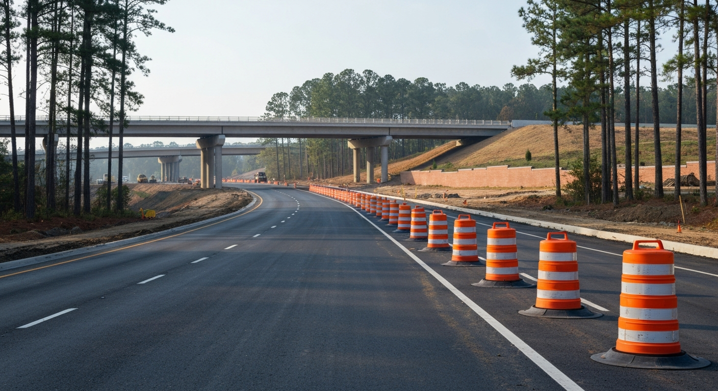 New development in union county nc: an honest 2026 look at what's coming and the tradeoffs 1 Road widening construction project in suburban union county nc
