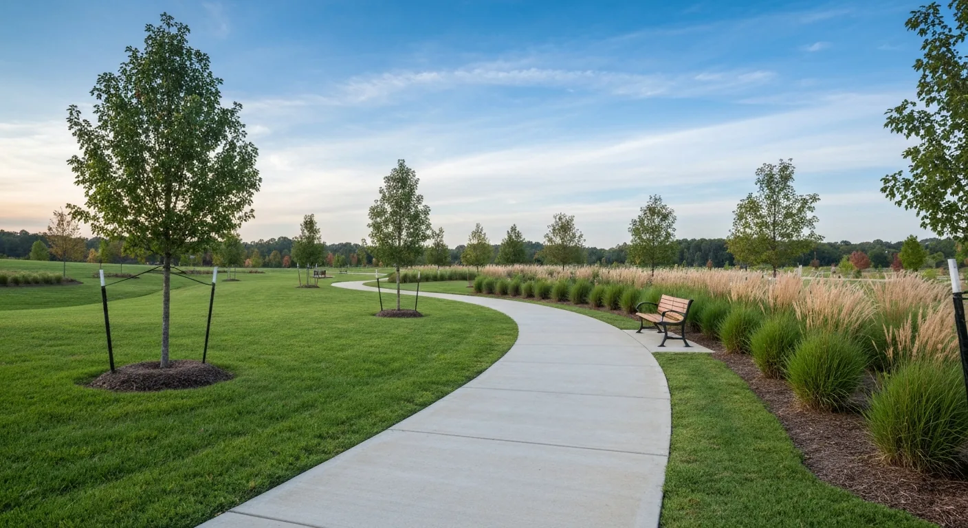 Best neighborhoods in ballantyne nc: 8 areas relocating buyers should tour first 1 Greenway walking path through a neighborhood park in the ballantyne area of south charlotte nc
