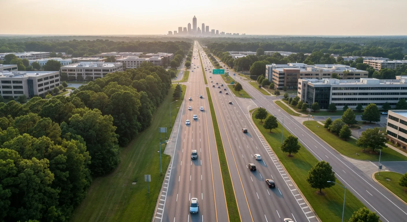 Indian Land SC to Charlotte commute traffic on US-521 heading toward Ballantyne