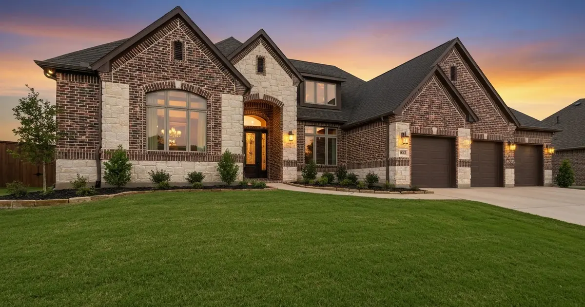 new-construction-homes-in-marvin-nc-featured New construction homes in Marvin NC - luxury custom home exterior at twilight