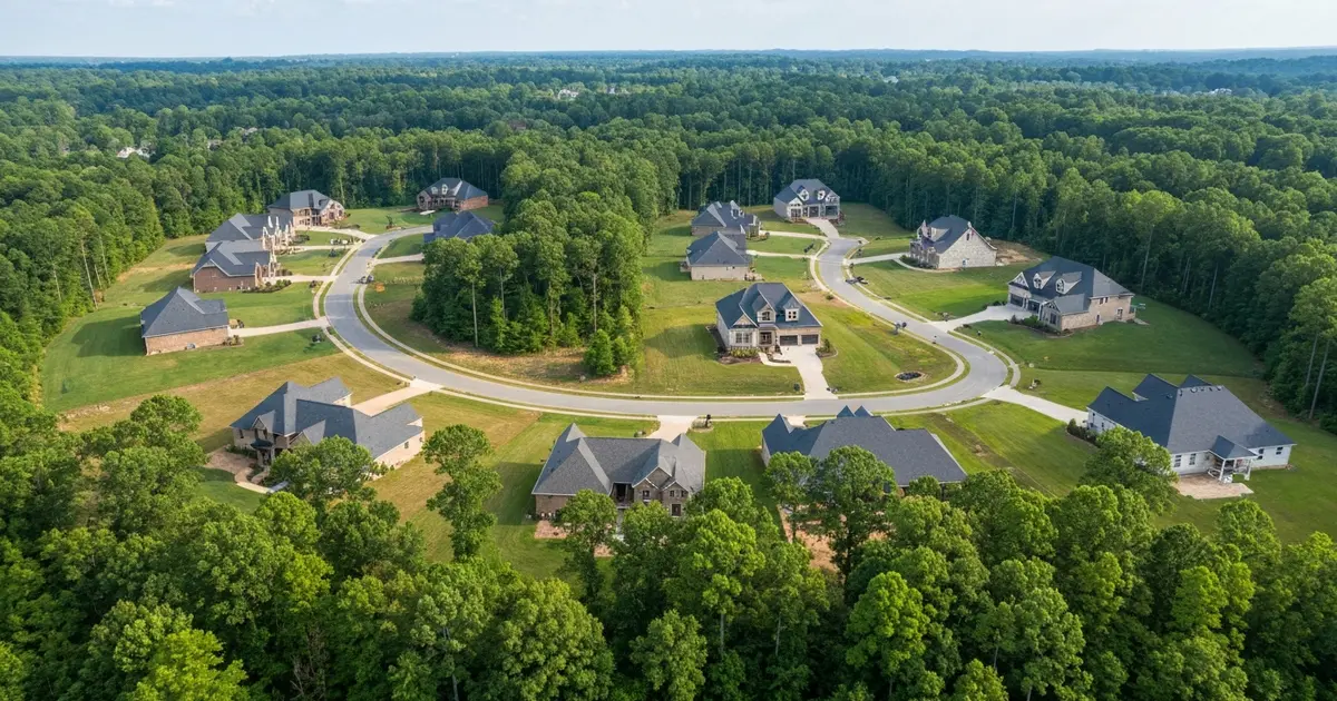 New construction homes in marvin nc: what most buyers get wrong before they start looking 1 Aerial view of new construction homes in marvin nc area luxury residential community