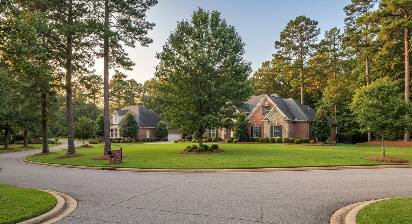 Moving from ohio to charlotte nc: 9 real differences for 2026 1 Brick homes on a tree-lined street in a south charlotte suburb where ohio buyers relocate