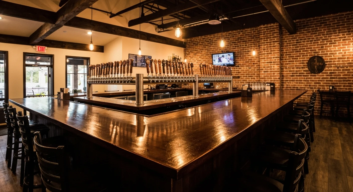 Things to do in indian land sc: where locals actually spend their weekends 1 Things to do in indian land sc craft brewery taproom at lore brewing company with warm edison bulb lighting and tap handles