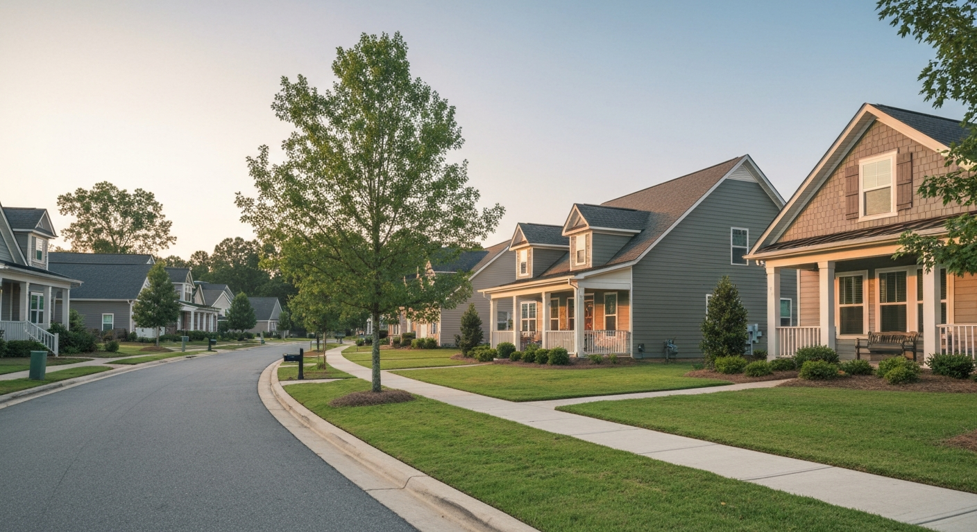 Realtor vs real estate agent in fort mill sc: what the difference actually means for you 1 Working with a realtor in fort mill sc: single family homes on a residential street in a fort mill master planned community