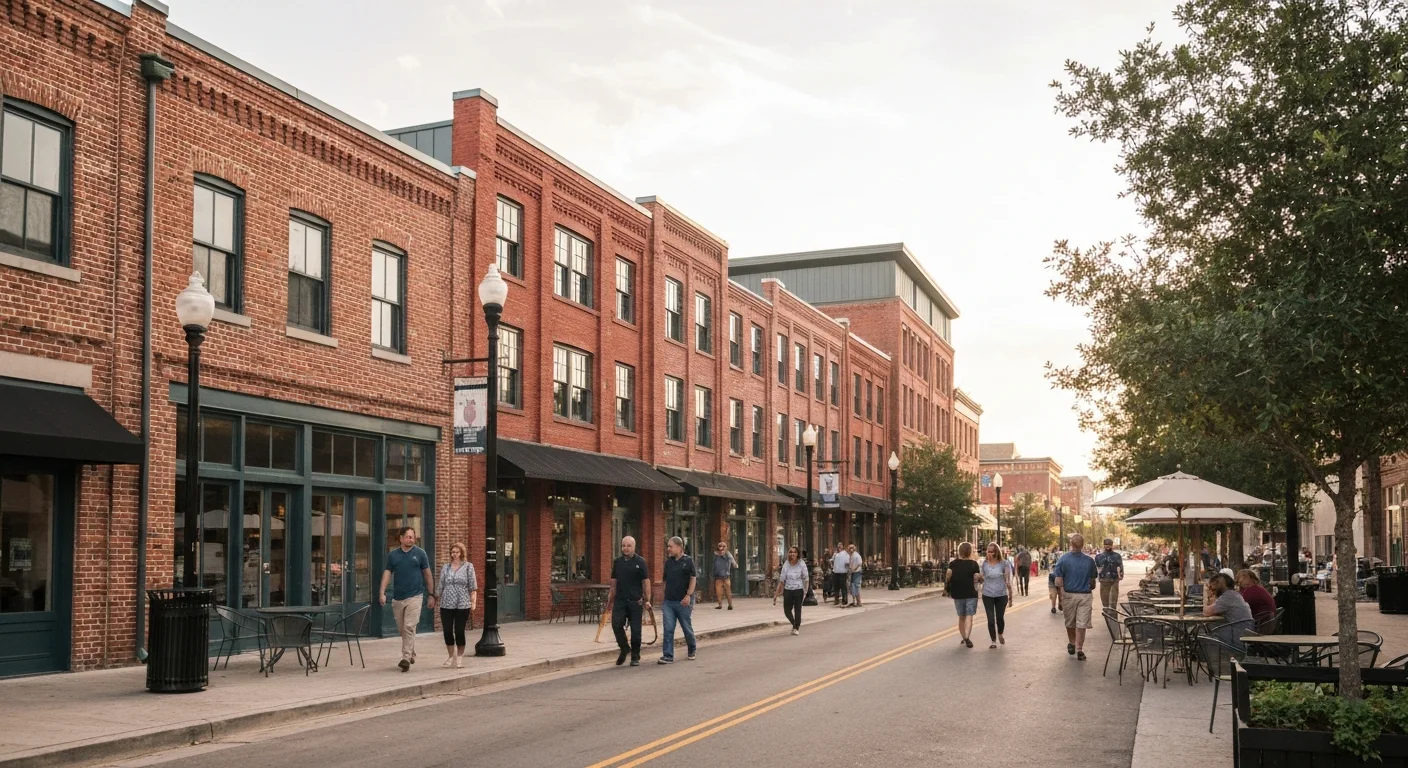 Rock hill sc housing market: 7 numbers that actually matter in 2026 2 Downtown rock hill sc revitalized brick buildings reflecting rock hill sc housing market growth