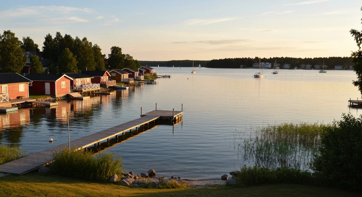 Tega cay vs lake wylie sc: which lake town fits you best? 2 Lake wylie sc shoreline with a private boat dock at golden hour in the tega cay vs lake wylie comparison