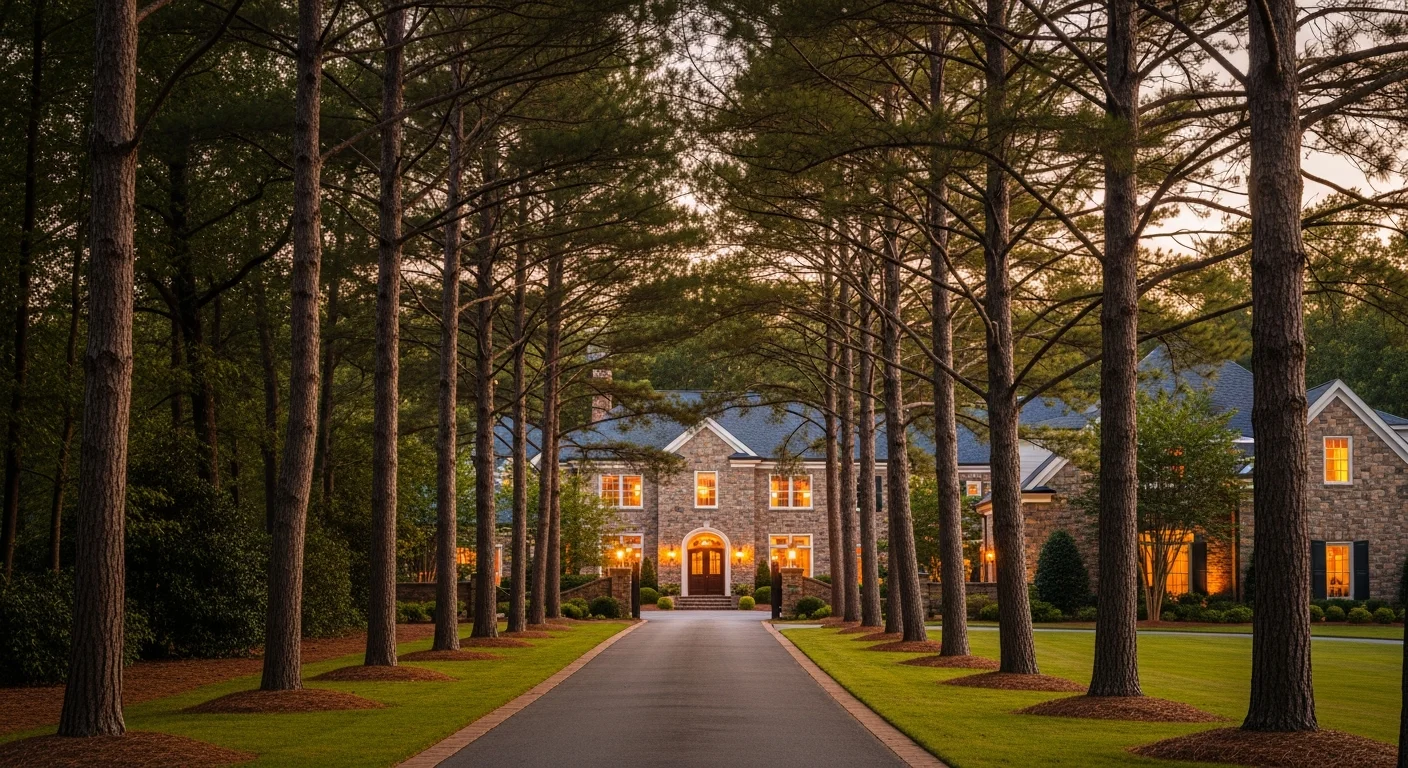 Best luxury real estate agent in weddington north carolina (2026) 3 Luxury estate driveway in weddington nc, the market the best luxury real estate agent in weddington serves