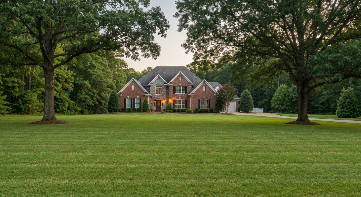 Is Wesley Chapel NC a Good Place to Live Brick home on a large one acre lot in Wesley Chapel NC, a good place to live for buyers who want space