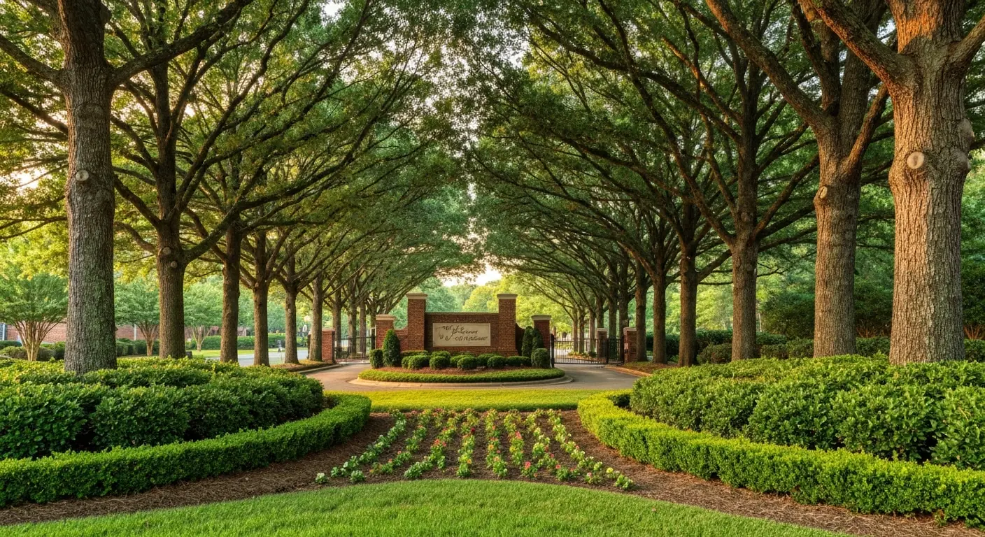 Best Neighborhoods In Waxhaw Nc Tlg Best neighborhoods in Waxhaw NC - tree-lined entrance to a Union County master-planned community