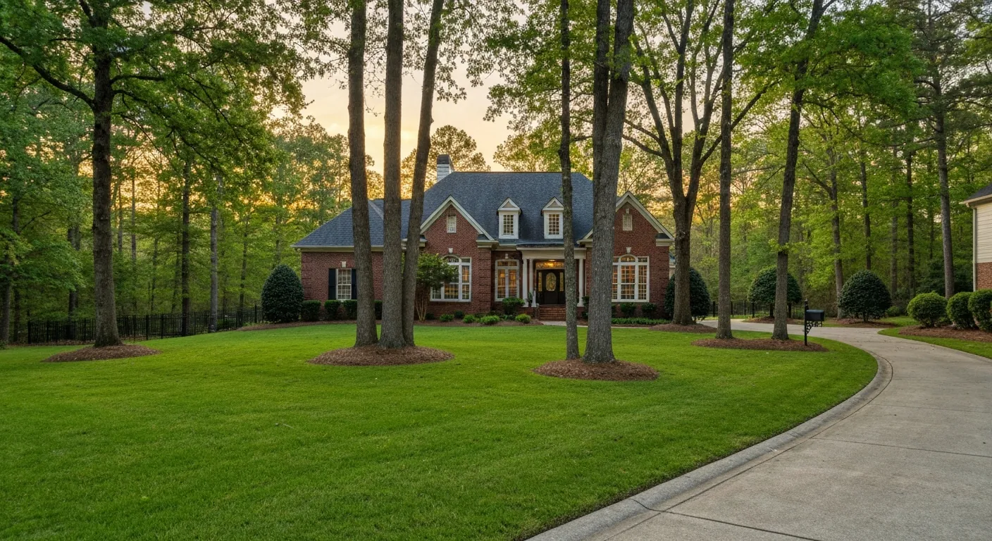 Hunter Oaks Waxhaw Nc Tlg Hunter Oaks Waxhaw NC: tree-lined residential street