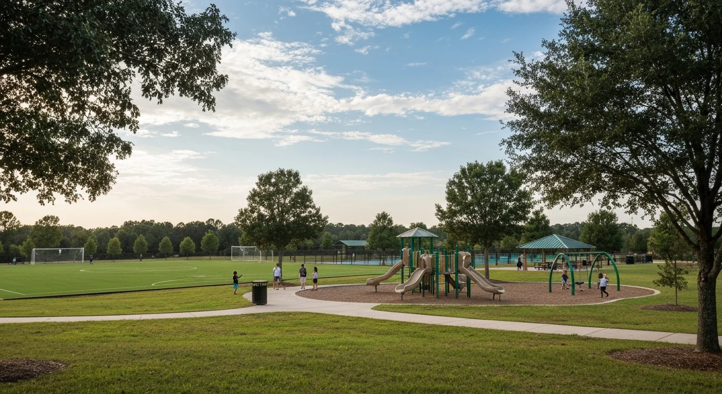 Moving to indian trail nc: what the growth headlines are missing 1 Indian trail nc community park with playground and walking trail