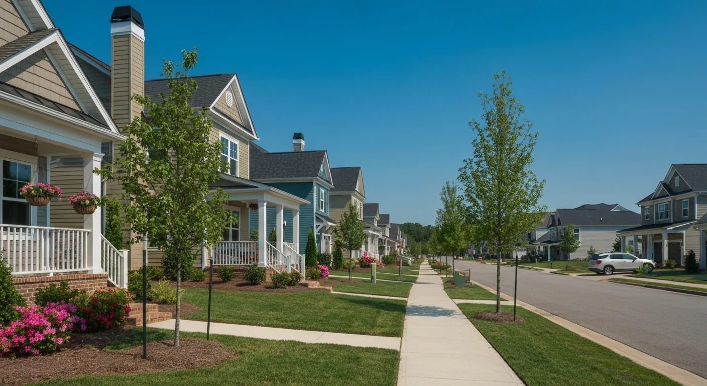 Living In Wesley Chapel Nc Tlg Living in Wesley Chapel NC: suburban neighborhood with new homes