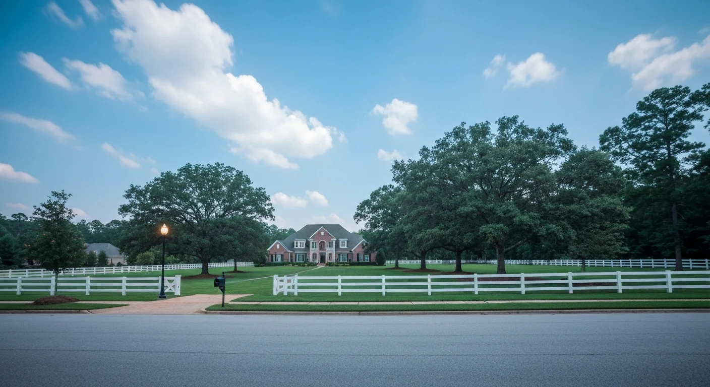 Wesley chapel nc vs weddington nc: which one should you buy in? 1 Large lot home on a quiet street illustrating the wesley chapel vs weddington nc lot size and price comparison